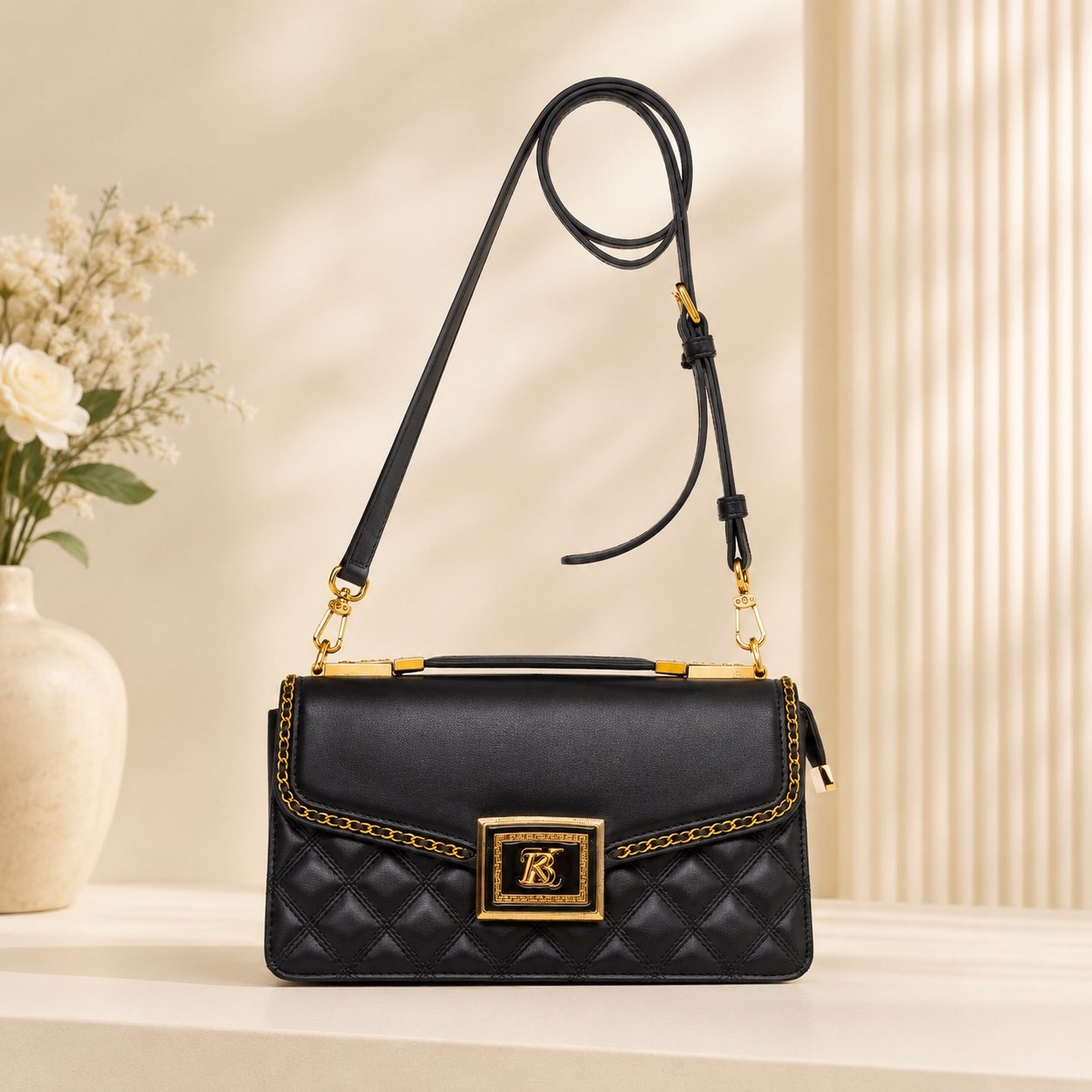 SANAD Classic Quilted Convertible Handbag