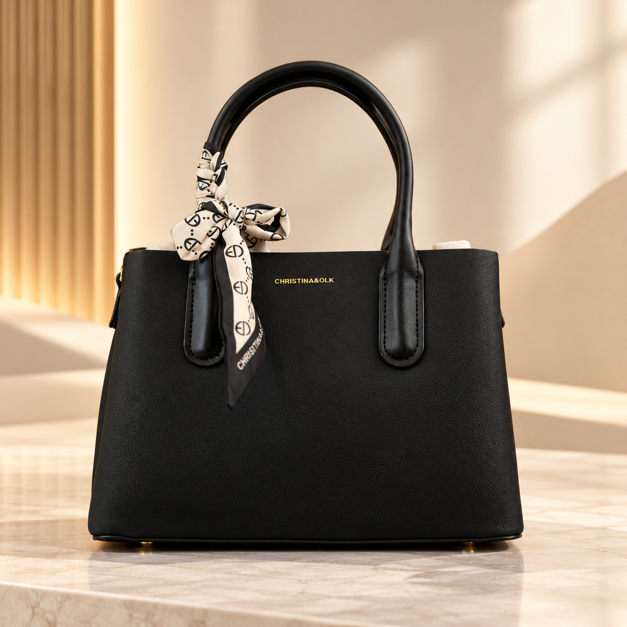 CHRISTINA&OLK Structured Top-Handle Handbag SANAD